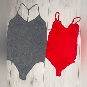 Vibrant Red Bodysuit